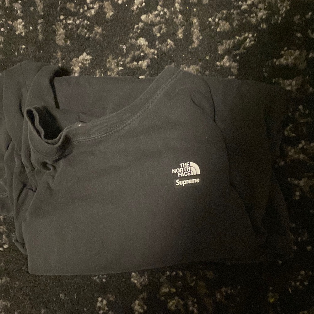 North face supreme tee. Used